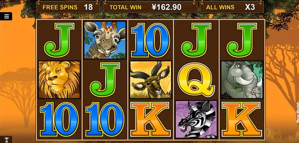 Play for money in Mega Moolah